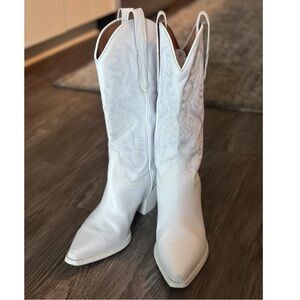 Jeffery Campbell Dagget Western Boots White